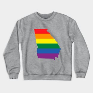 Georgia state LGBT Pride Crewneck Sweatshirt